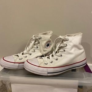 White Hightop Converse